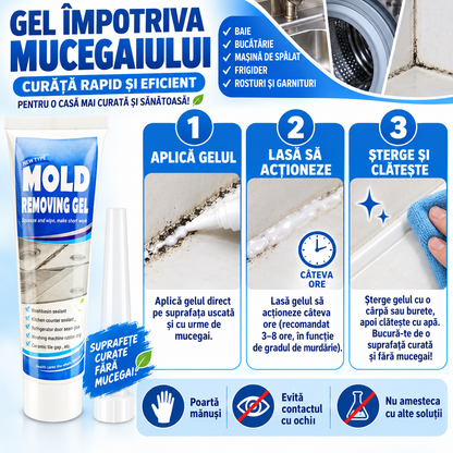 Gel pentru Îndepărtarea Mucegaiului – Aplicare Precisă pentru Rosturi și Garnituri