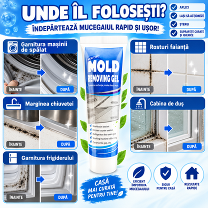 Gel pentru Îndepărtarea Mucegaiului – Aplicare Precisă pentru Rosturi și Garnituri